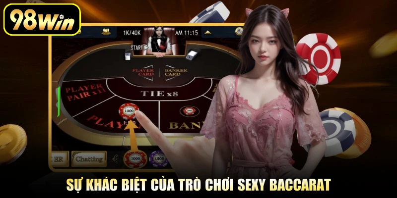 Sexy Baccarat - Game Cá Cược Sôi Động Và Chuyên Nghiệp 2 Sự khác biệt của trò chơi Sexy Baccarat